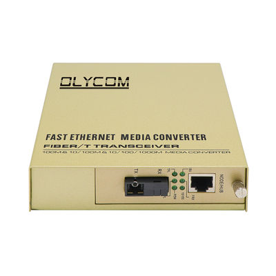 WDM-Medienkonverter 10/100Mbps Rack Mount Kupferfaserverlängerer Unmanaged CE