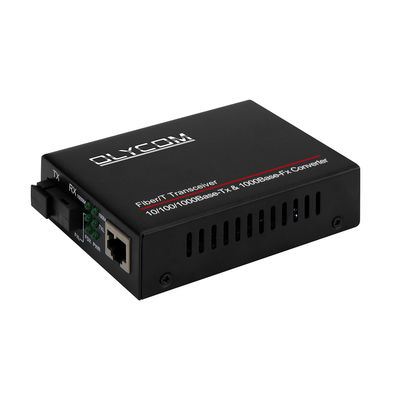Einfaser-WDM-Optischer Medienkonverter Gigabit Unmanaged 14-Slot Rack Montierbar 20KM