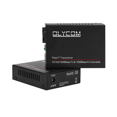 Einfaser-WDM-Medienkonverter Gigabit Unmanaged 14-Slot-Rack Montierbar 20KM