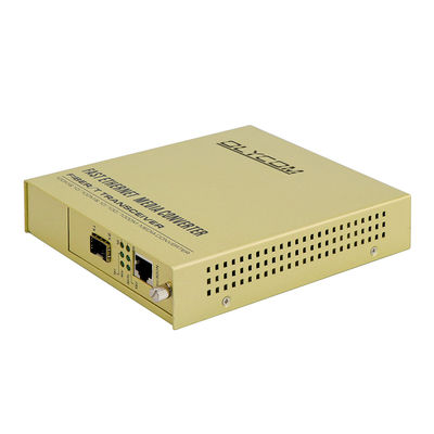SFP Single Fiber Media Converter 10/100Mbps Wechselstrom-Eingang Unmanaged LFPT 2KM 20KM CE