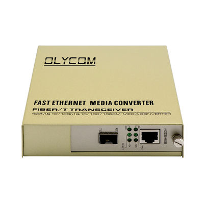 SFP-Slot-Rack-Medienumwandler 1310nm Single-Mode-Fiber-Ethernet-Umwandler nicht verwaltet