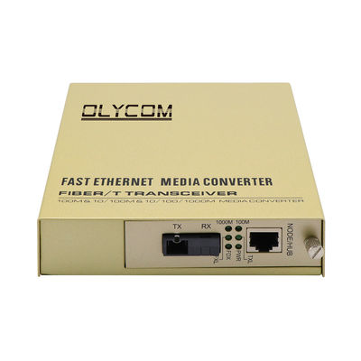 Single-Core Glasfaser-Ethernet-Medienwandler nicht verwaltet 1310/1550nm 220V Wechselstrom-Eingang