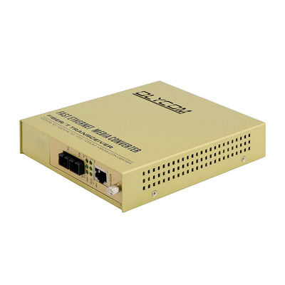 10/100Mbps Glasfaser Ethernet Unmanaged Media Converter Doppelfaser 220V Wechselstrom-Eingang