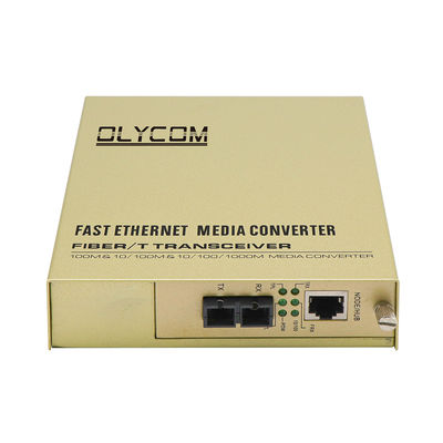10/100Mbps Glasfaser Ethernet Unmanaged Media Converter Doppelfaser 220V Wechselstrom-Eingang