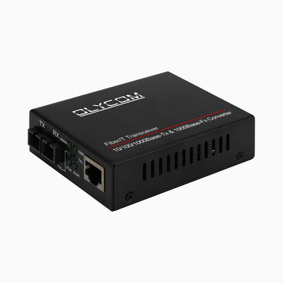 MTBF 50,000hours Gigabit Ethernet Portgestell-Berg des Medien-Konverter-2 über Kabel Cat6