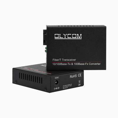 WDM-Schnell-Ethernet-Faseroptikmedienkonverter LFPT Unmanaged 20KM SC Port CE