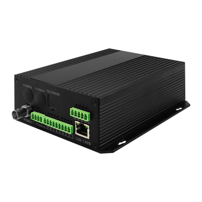 Bidi Data Dry Contact Analog-Videofaserkonverter RS232 RS485 auf einem Regal montiert DC12V