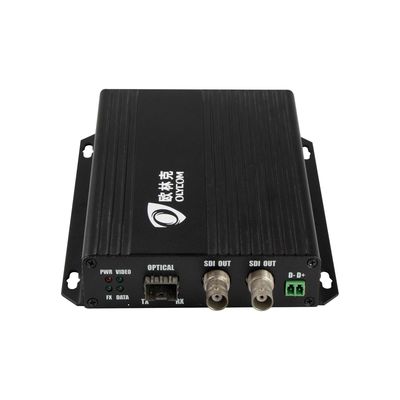 3G-SDI Glasfaser-Extender mit RS485-Daten-Local-Loopout, 1 SDI In, 2 SDI Out, CE