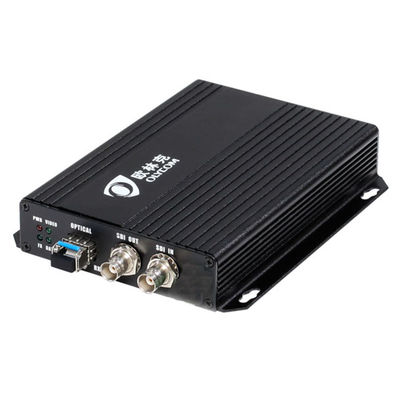 1080P HD SDI Video Fiber Extender Optical Converter Einzelmodus 20km mit lokalem Loopout 12V