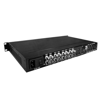 16 Anschlüsse AHD CVI TVI CVBS Video zu Glasfaserkonverter HD 1080P CCTV Überwachung AC220V