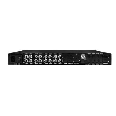 16 Anschlüsse AHD CVI TVI CVBS Video zu Glasfaserkonverter HD 1080P CCTV Überwachung AC220V
