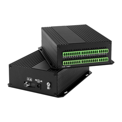 Dry-Contact-Schließung Glasfaser-Konverter Bidi geschlossen 8 Port-Rack montierbar