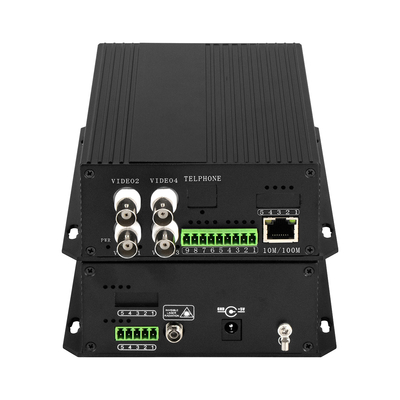 4 Kanäle CCTV Analog Video zu Glasfaserkonverter NTSC/PAL/SECAM kompatibel
