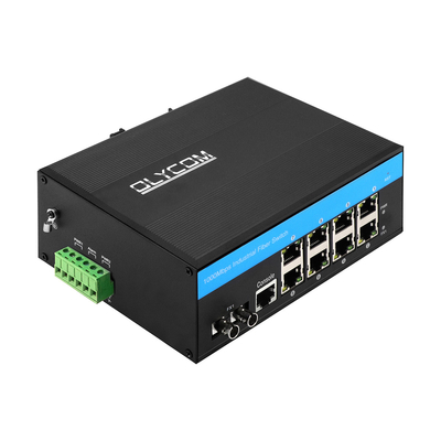 8 Anschlüsse ERPS L2+ Managed Switch Industrial Gigabit Ethernet ST SM/MM Faseranschluss