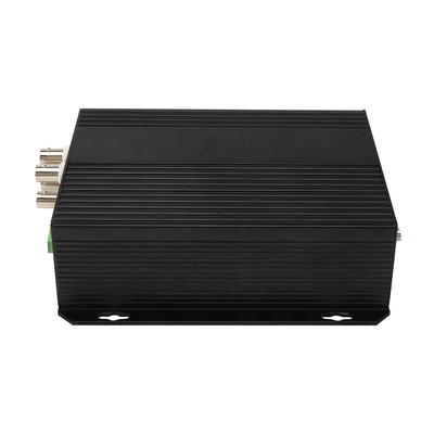 4 Port AV Ausgeglichener Audio Ethernet Video Medienwandler DC5V ST Faser