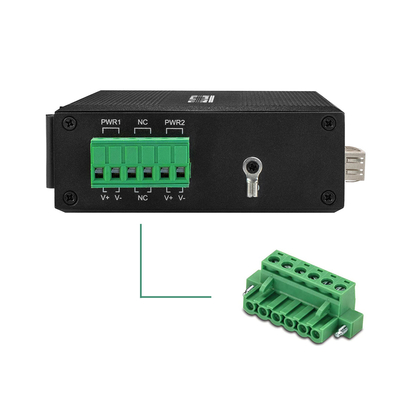 Industrie-Ethernet-Medienwandler Gigabit-Din-Rail-Doppelstrom-Eingang nicht verwaltet